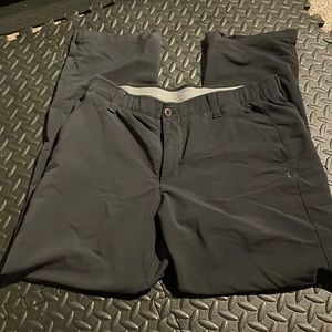 Black Under Armour dri-fit golf pants